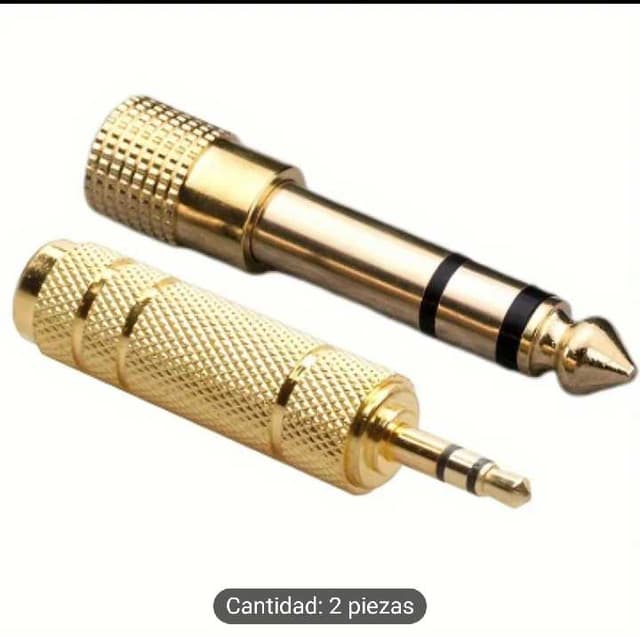 Adaptador de audio stereo macho y embra