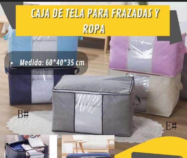 Caja de tela para fresadas y ropa