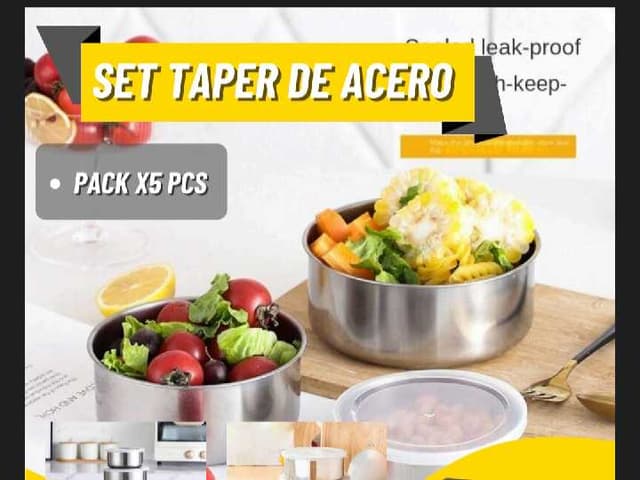 Set taper de aluminio x5