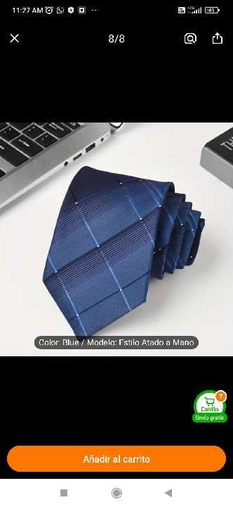 Corbata azul clasico