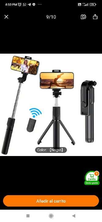 Tripode para selfi con mando a distancia