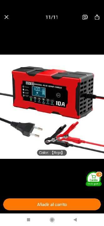 Cargador de vaterias de 12v 10A