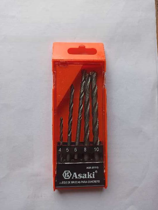Juego de brocas para concreto Asaki