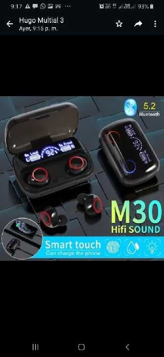 Audífonos Smart M30 Bluetooth 5.2
