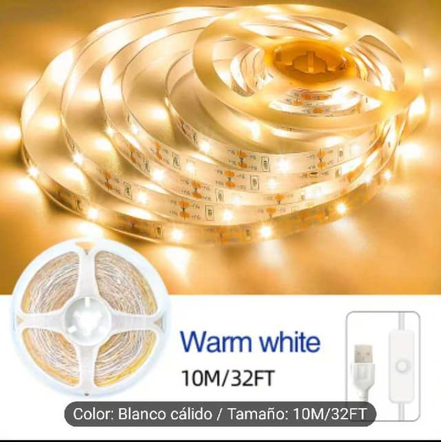 Luz LED de 10M blanco y calido