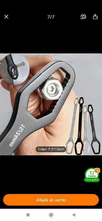 Llave torx ajustable de 3-17 mm