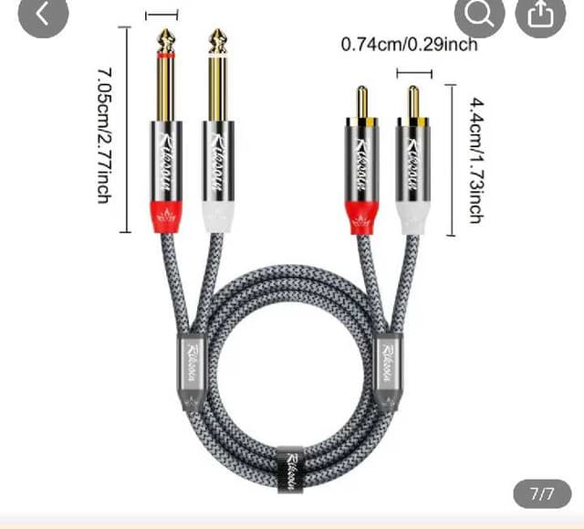 Cable auxiliar trenzado