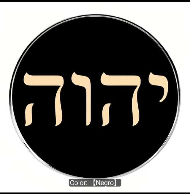 Broche tetragramaton negro