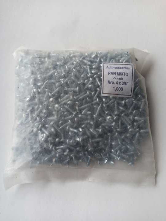 Tornillos pan 4x3/8"