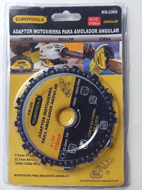 Disco cadena para madera de 4.5"