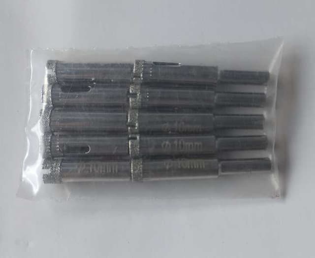 Broca diamantada circular 10mm para vidrio