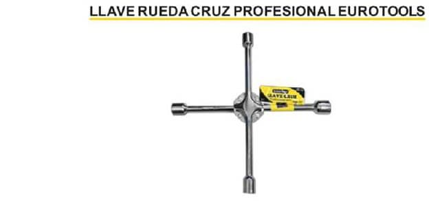 Llave ruedfa cruz reforzada eurotools