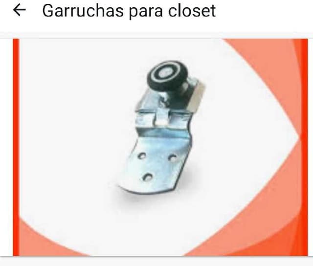 Garrucha para closet