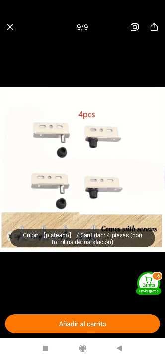Bisagra de angulo oculto para armarios